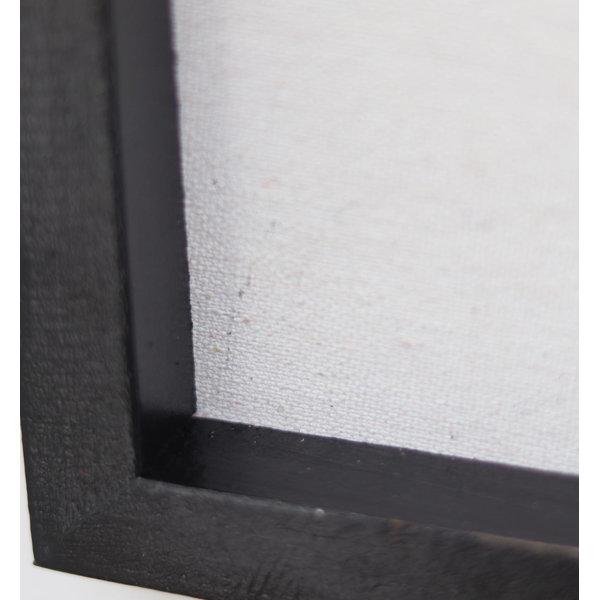 Trinx Don't To Flush Wood Frame Burlap Printing Bathroom Wall